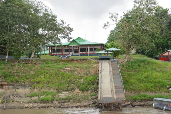 Iquitos Perú Octubre 2015 Escuela Guardacostas Río Itaya Edificio Principal — Foto de Stock
