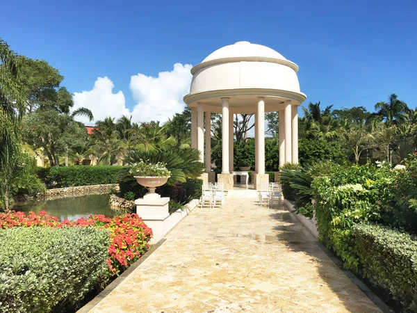Punta Cana Dominican Republic Dec 2016 Wedding Gazebo Dreams Resort — Stock Photo, Image
