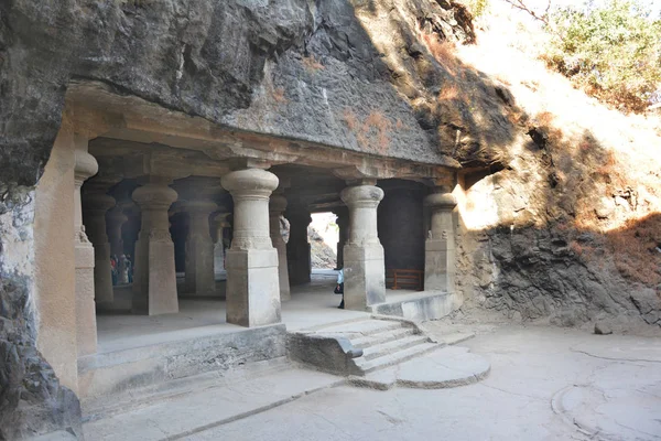 Elephanta Σπηλιές Στη Βομβάη Ινδία — Φωτογραφία Αρχείου