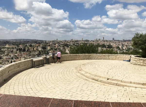 Jeruzalem Mei 2018 Mount Scopus Overzicht Van Jeruzalem Site Thuis — Stockfoto