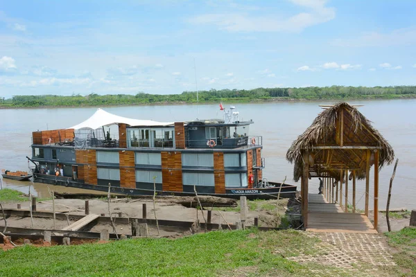 Nauta Perú Octubre 2015 Aqua Amazon River Cruise Ship Barco — Foto de Stock