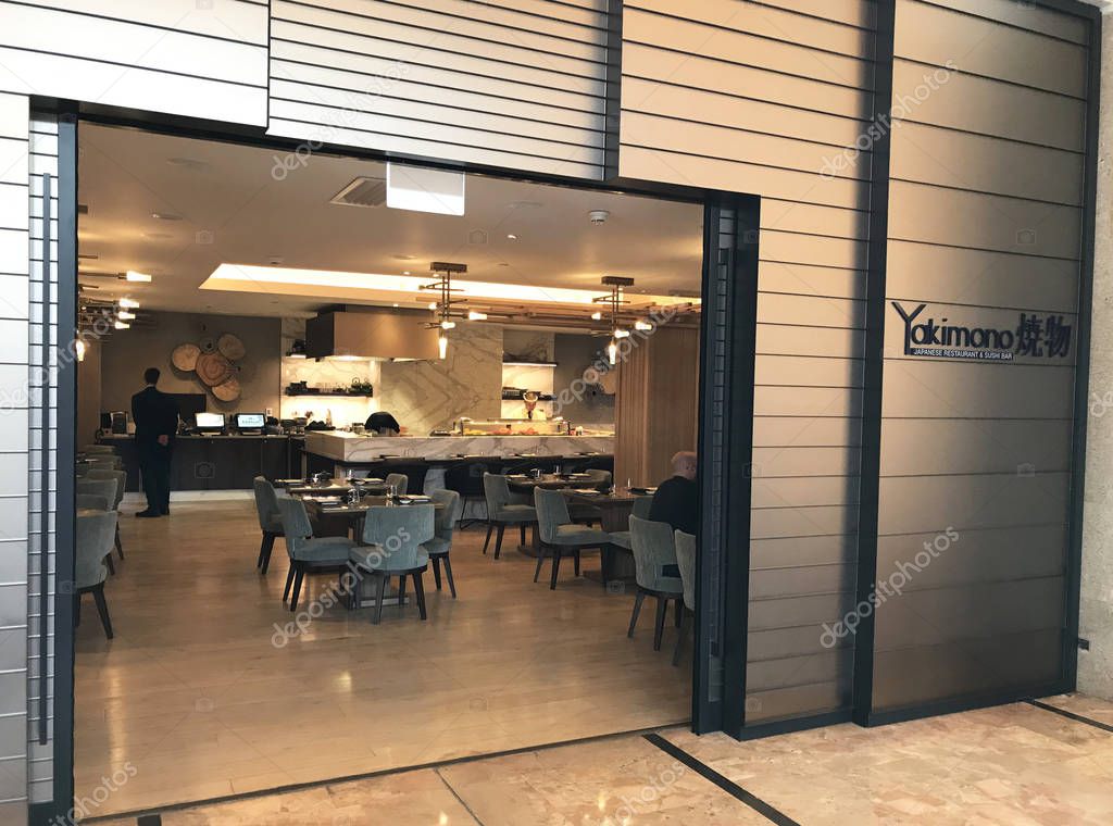 TEL AVIV, ISRAEL 15 DE MAYO DE 2018 Yakimono Sushi Bar en el Hotel