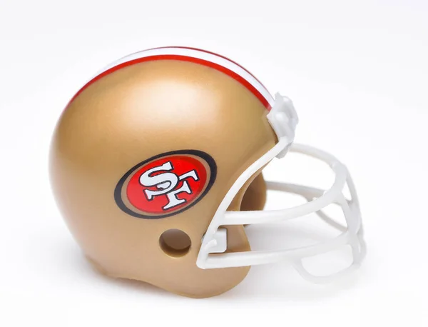 Irvine California August 2018 Mini Collectable Football Helmet San Francisco — Stock Photo, Image