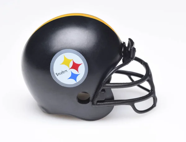 Irvine California August 2018 Mini Collectable Football Helmet Pittsburgh Steelers — Stock Photo, Image