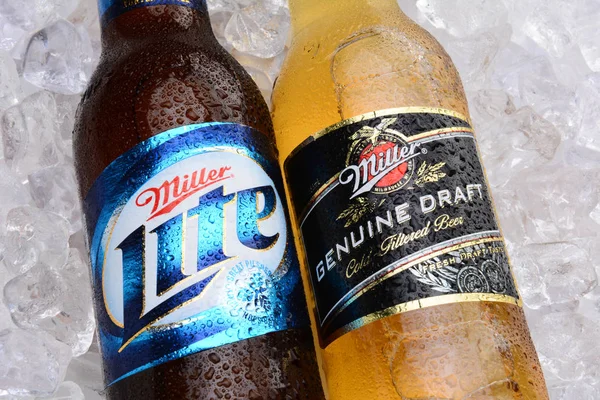 Irvine Mai 2014 Une Bouteille Mgd Miller Lite Sur Lit — Photo