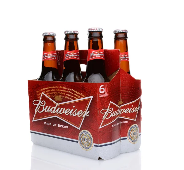 Irvine Maj 2014 Pack Budweiser Sidovy Infördes 1876 Genom Adolphus — Stockfoto