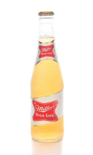 Irvine April 2017 Miller High Life Flaska High Life Pilsner — Stockfoto