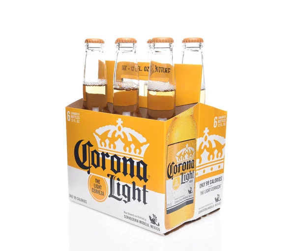 Irvine California December 2017 Pack Corona Light Ölflaskor Corona Den — Stockfoto