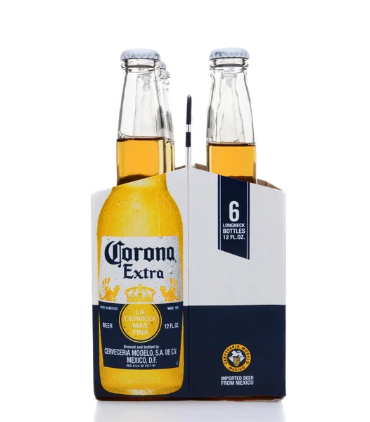 Irvine Května 2014 Pack Corona Extra Piva Koncové Zobrazení Corona — Stock fotografie