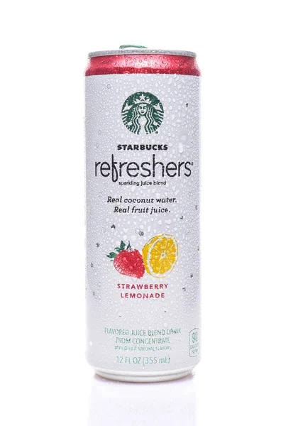 Irvine Californië December 2017 Starbucks Refreshers Aardbeien Limonade Mousserende Dranken — Stockfoto