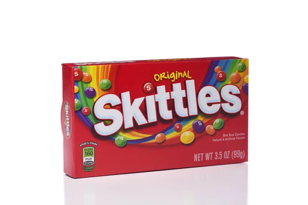 Ирвин Калифорния Января 2018 Skittles Original Flavored Candies Коробка Популярных — стоковое фото
