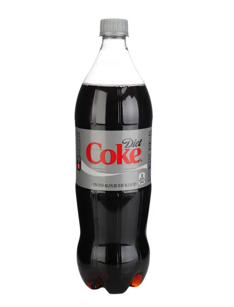 加州欧文 2013年1月11日 一瓶1 升的健怡可乐 1982年8月9日在我们推出 是1886年以来第一个使用可口可乐商标的新品牌 — 图库照片