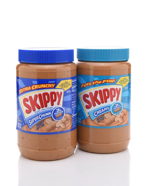 Irvine California Julho 2017 Skippy Superchunk Creamy Peanut Butter Skippy — Fotografia de Stock