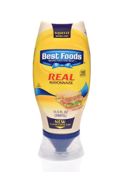 Irvine Mai 2017 Eine Unzen Große Plastikflasche Mayonnaise Besten Essens — Stockfoto