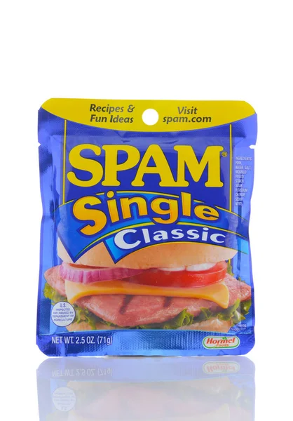 Irvine Calif Сентября 2018 Года Spam Singles Одна Упаковка Популярного — стоковое фото