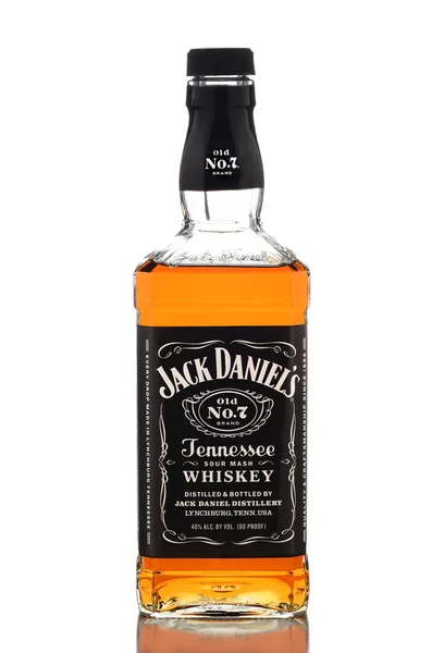 Irvine Kalifornia Grudzień 2018 Butelkę Jacka Danielsa Tennessee Whiskey Lynchburg — Zdjęcie stockowe