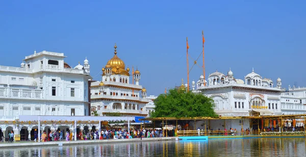 Amritsar Índia Outubro 2015 Templo Ouro Harmandir Sahib Amritsar Punjab — Fotografia de Stock