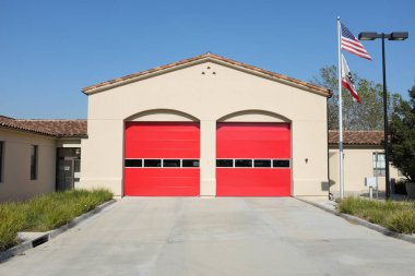 Irvine, California - 24 Şubat 2019: Orange County itfaiye 47 Irvine şehir hizmet vermektedir.