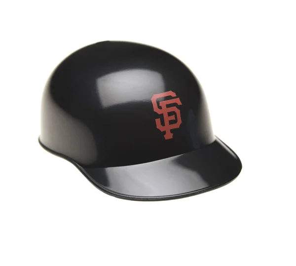 Closeup of a mini collectable batters helmet for the San Francis — Stock Photo, Image