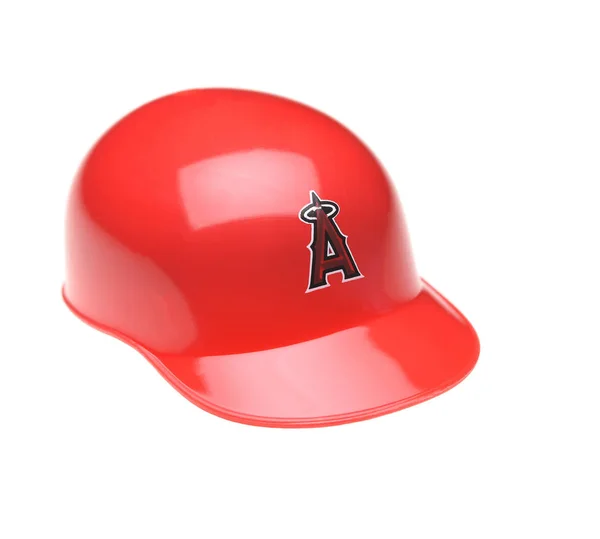 Closeup of a mini collectable batters helmet for the Los Angeles — Stock Photo, Image