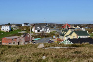 Şirin deniz şehir Nova Scotia il görünümünü