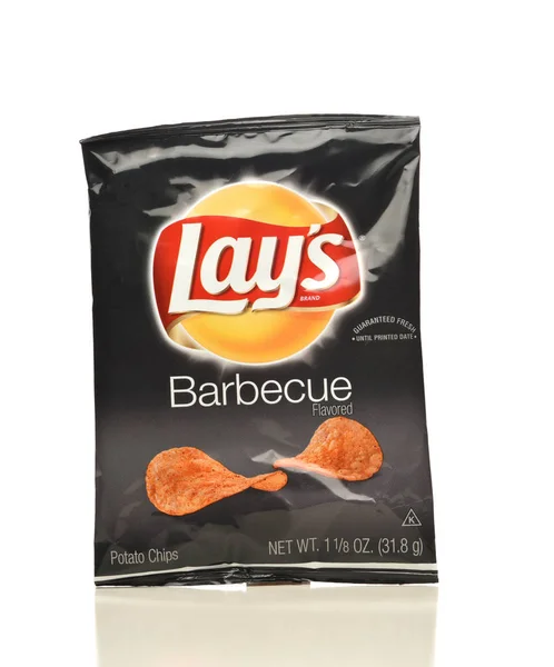 A package of Barbecue Potato Chips from Frito-Lay. — Stock Photo, Image