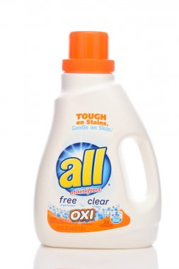 Oxi Stainlifters ile Tüm Çamaşır Deterjanı Bir şişe. 