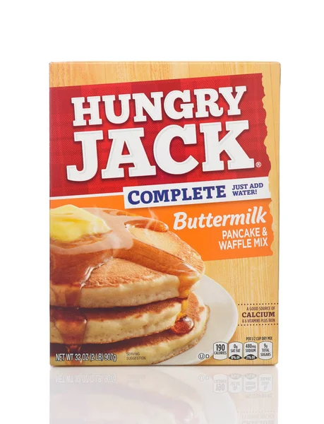 A 32 ounce package of Hungry Jack Buttermilk Pancake and Waffle — Stock Photo, Image