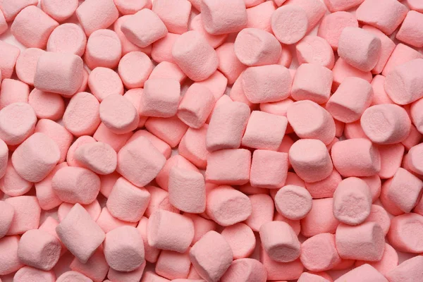 Růžová Mini Marshmallow naplňující rám — Stock fotografie