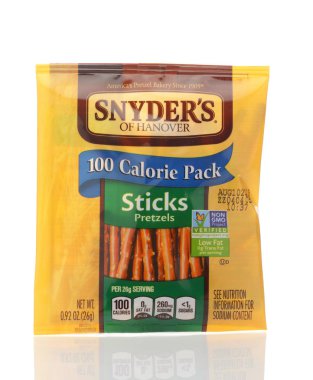 A package of Snyders of Hanover Pretzel Sticks.  clipart