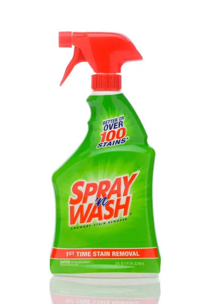 En flaska spray n tvätta tvätt fläck Remover. — Stockfoto