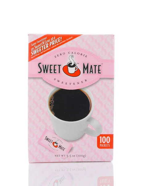 A 100 count package of Sweet Mate Zero Calorie Sweetener. — Stock Photo, Image