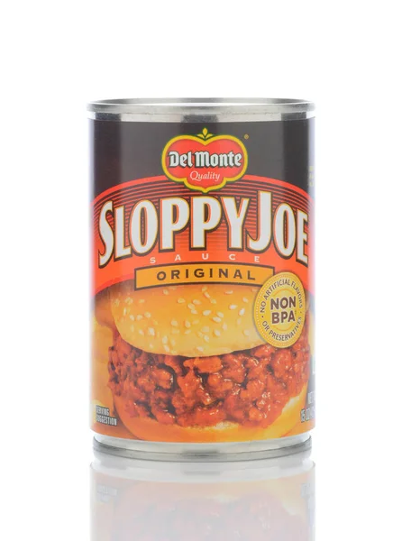 En kan av del Monte slarvig Joe Sauce original smak. — Stockfoto