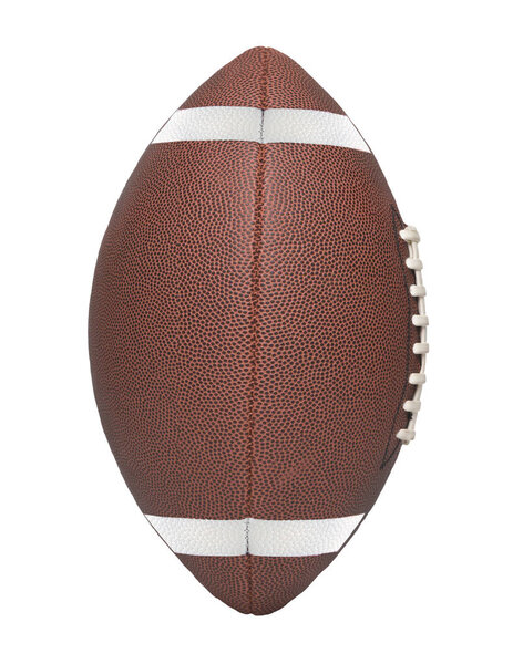 American College Football Side view isolated on white.