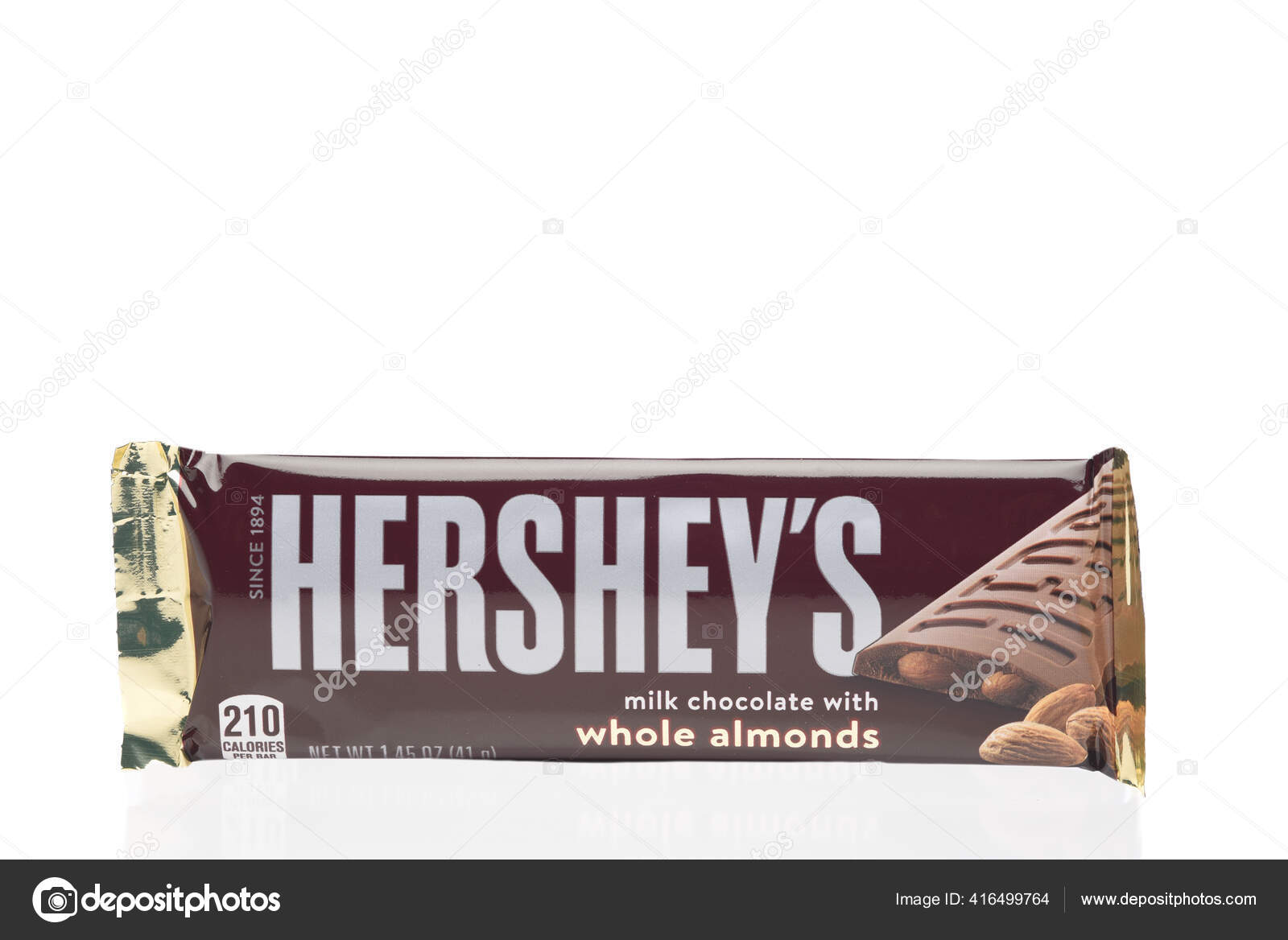 Irvine Kalifornien Okt 2020 Ein Hershey Milk Chocolate Candy Riegel Redaktionelles Stockfoto C Scukrov 416499764