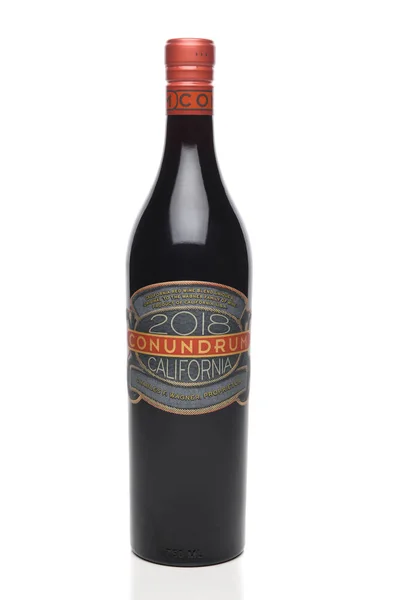 Irvine California Oct 2020 Bottle Conundrum 2018 California Red Wine — Stock Photo, Image