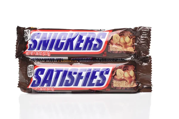 Irvine California Oct 2020 Two Snickers Candy Bars Mars One — Stock Photo, Image