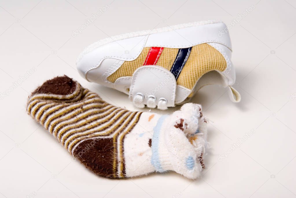 baby shoe and sock