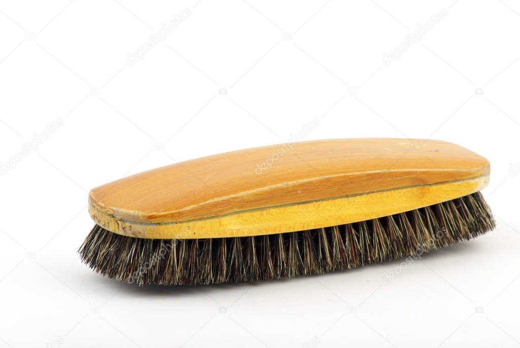 wooden classic clothes brush