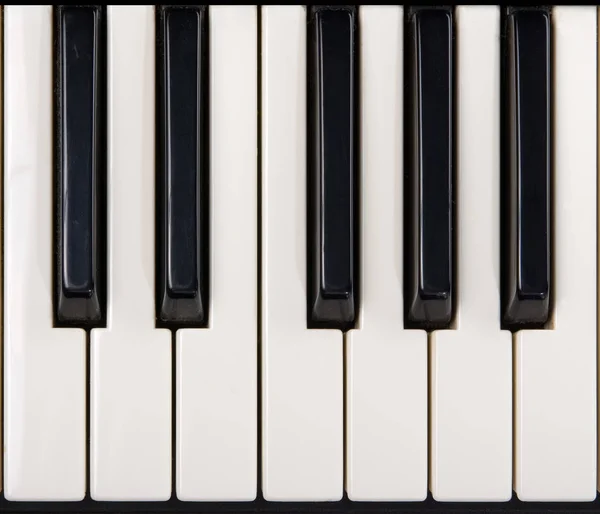 Close-up de teclas de piano — Fotografia de Stock