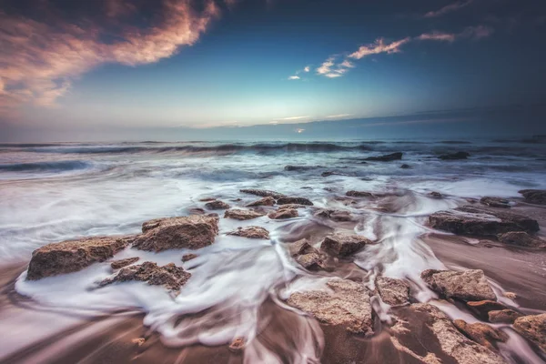 Prachtig Wolkenlandschap Boven Zee Zonsopgang Sho — Stockfoto