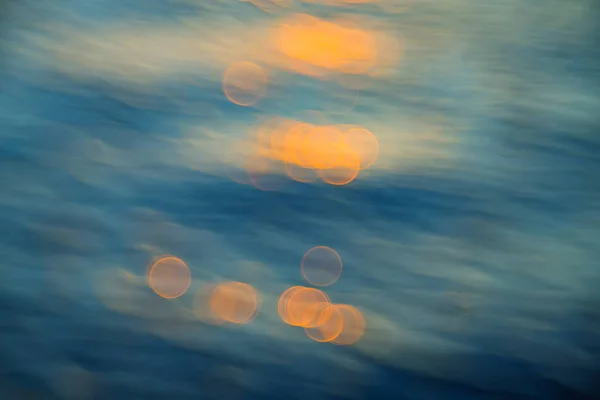 Bokeh Golf Strand Abstracte Achtergrond Wazig Retro Kleurstijl Rimpel Water — Stockfoto