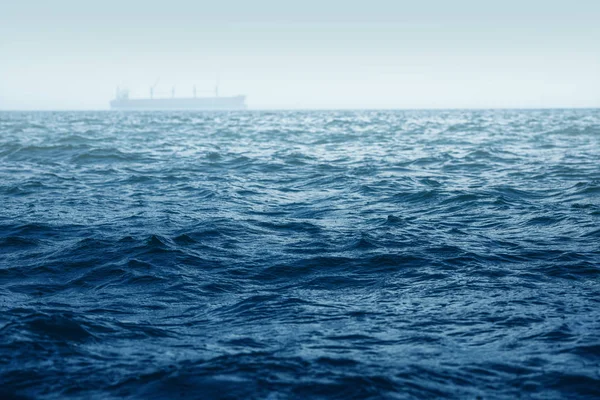 Pioggia Sulle Onde Del Mare Sfondo Naturale — Foto Stock