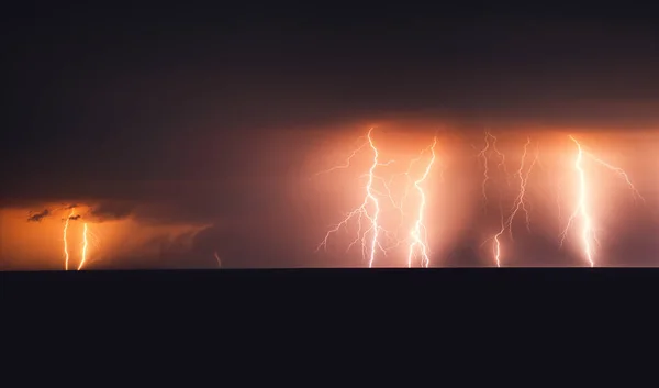 Lightning Storm Black Sea — Stock Photo, Image