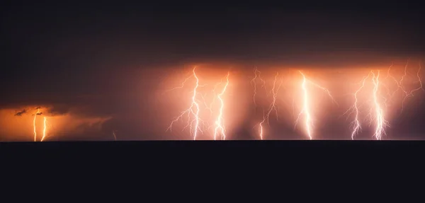 Lightning Storm Black Sea — Stock Photo, Image