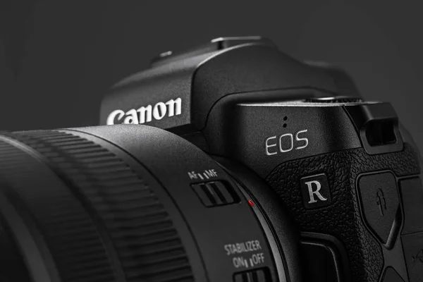 Varna Bulgarien Oktober 2018 Bilden Canon Eos Mirrorless Digitalkamera Med — Stockfoto