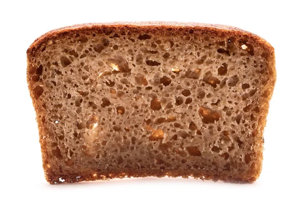 Hele Sneetje Van Spelt Brood Geïsoleerd Witte Achtergrond — Stockfoto