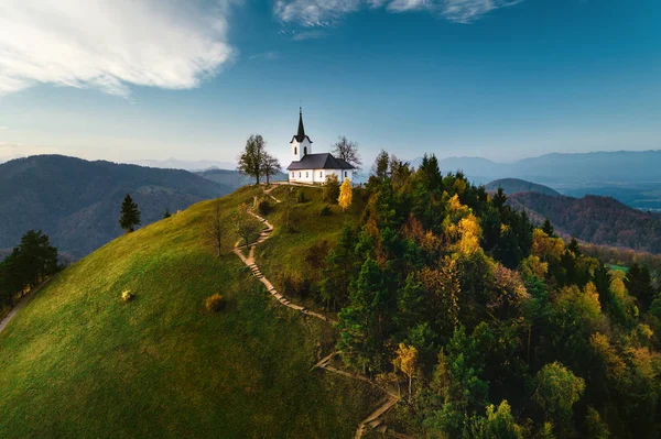 卢布尔雅那附近 Polhov Gradec 山山脉的 Jakob — 图库照片