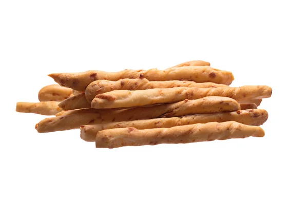 Taze Yedeklenmiş Breadsticks Beyaz Arka Plan Üzerinde Izole Parmesan Ile — Stok fotoğraf