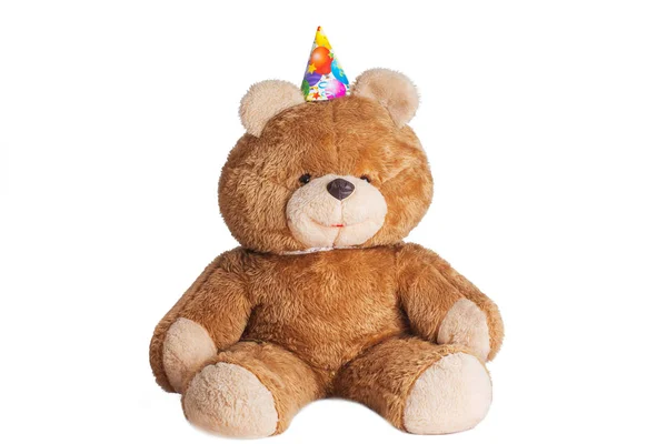 Klassisk Teddybear Isolerad Vit Bakgrund — Stockfoto